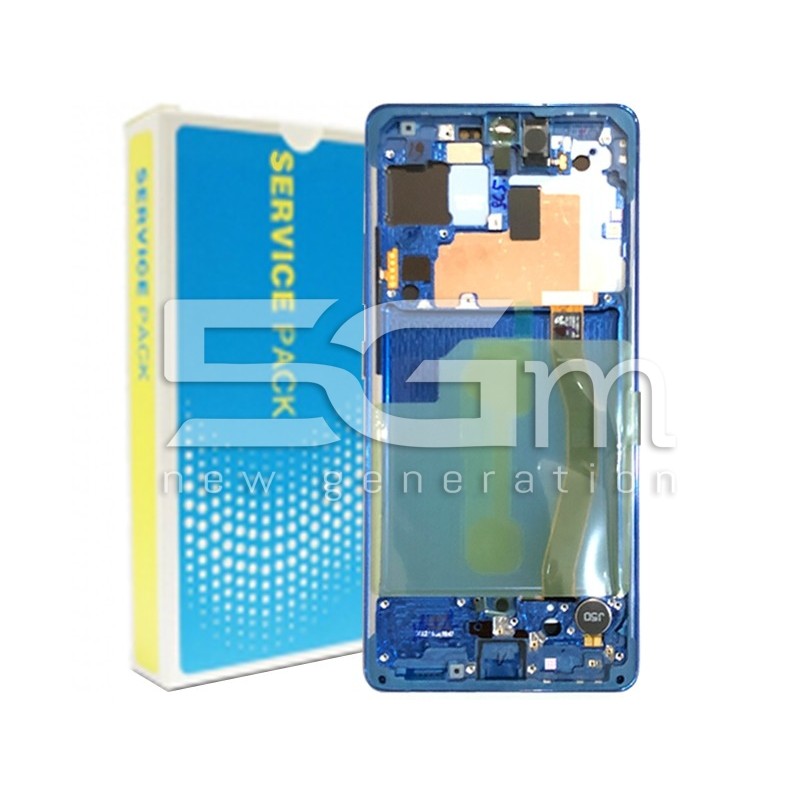 Display Touch Blu + Frame Samsung SM-G770 S10 Lite