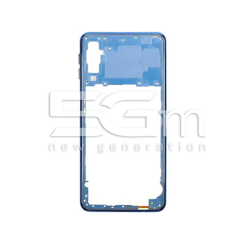 Middle Frame Blue Samsung SM-A750 Ori