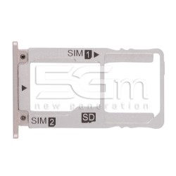 Support Dual Sim Card + Micro SD Silver Zenfone ZS570KL