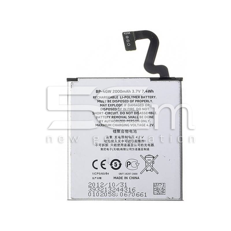 Battery BP-4GW 2000 mAh Nokia Lumia 920 No Logo