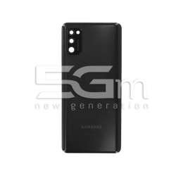 Rear Cover Black + Camera Lens Samsung SM-A415 A41