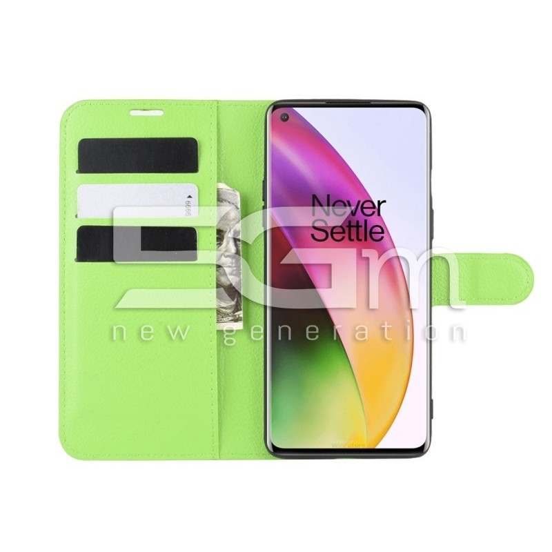 Protective Case Flip Green OnePlus 8
