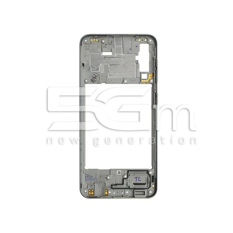 LCD Chassi Prateado Samsung SM-A505 A50