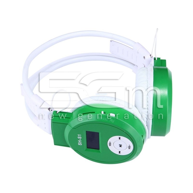 Cuffie Stereo Sport + Schermo LCD Verde
