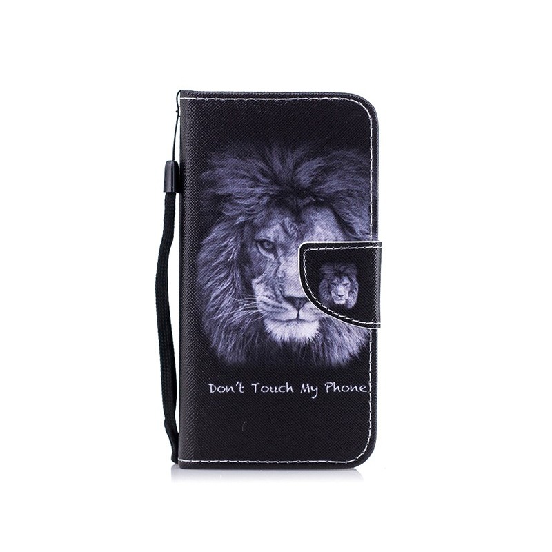 Leather Case TPU+PU Lion iPhone X - XS