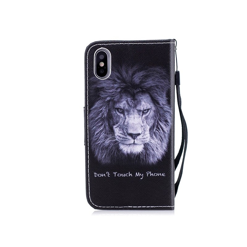 Custodia In Pelle TPU+PU Lion iPhone X - XS