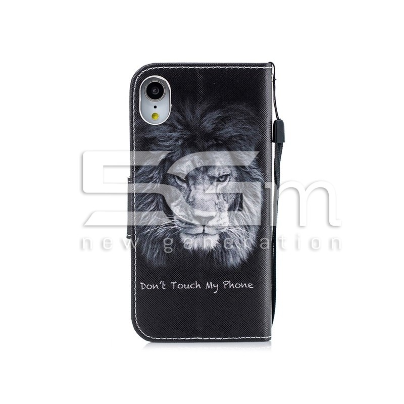 Custodia In Pelle TPU+PU Lion iPhone XR