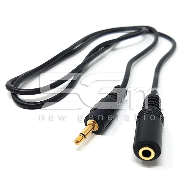 Cabo de extensão 3.5mm Jack Audio Masculino para feminino 1.5m