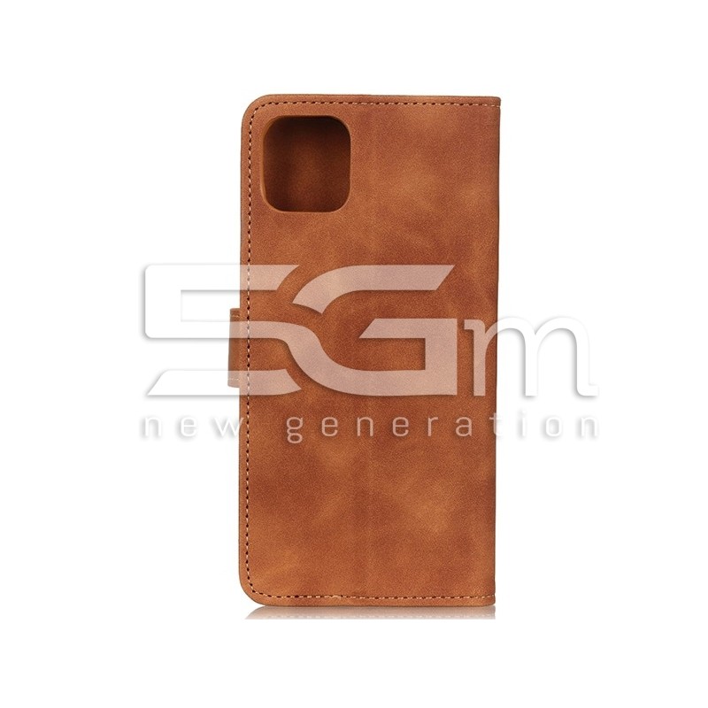 Custodia Portadocumenti in Pelle iPhone 12 Mini Brown