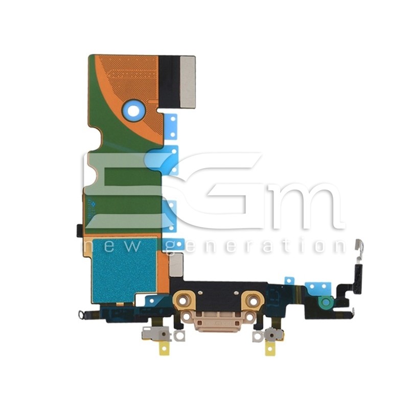 Conector de Carregamento Gold iPhone 8 (TOP)