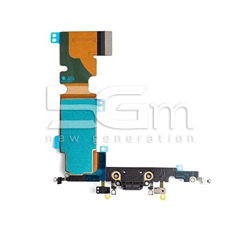 Conector de Carregamento Preto iPhone 8 Plus (TOP)