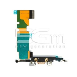 Conector de Carregamento Gold iPhone 8 Plus (TOP)