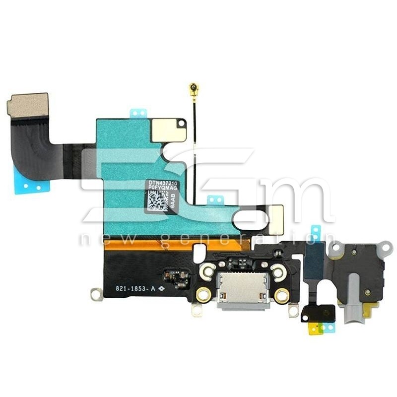 Conector de Carregamento Cinza Escuro iPhone 6 (TOP)