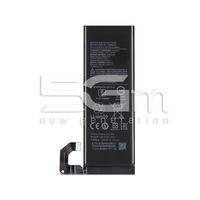 Bateria BM-4N 4680mAh Xiaomi Mi 10 No Logo