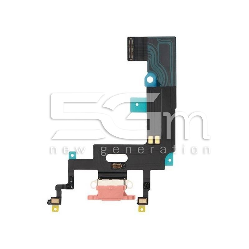 Charging Connector Flex Cable Rose Gold iPhone XR (PULLED)