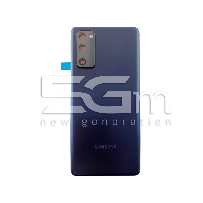 Ecrã Táctil + Chassi Azul Samsung SM-G780F S20 FE Ori