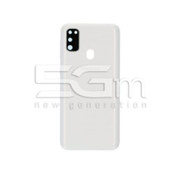 Rear Cover Pearl White + Camera Lens Samsung SM-M307 M30s