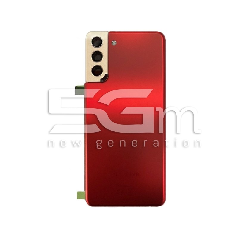 Rear Cover Phantom Red + Vetrino Fotocamera Samsung SM-G996 S21+ Ori