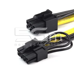 Cable PCIe Adapter 6 Pin to 8 Pin 40cm