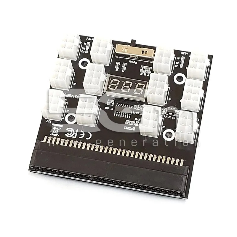 PCI-E 12V 64 Pin to 12 x 6 Pin