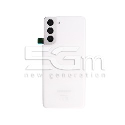 Rear Cover White + Camera Lens Samsung SM-G991 S21 Ori