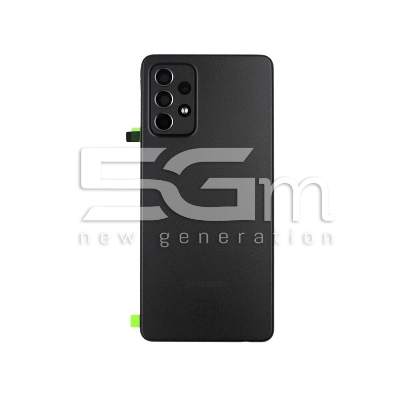 Retro Cover Black + Vetrino Fotocamera Samsung SM-A525 - A526 A52 Ori