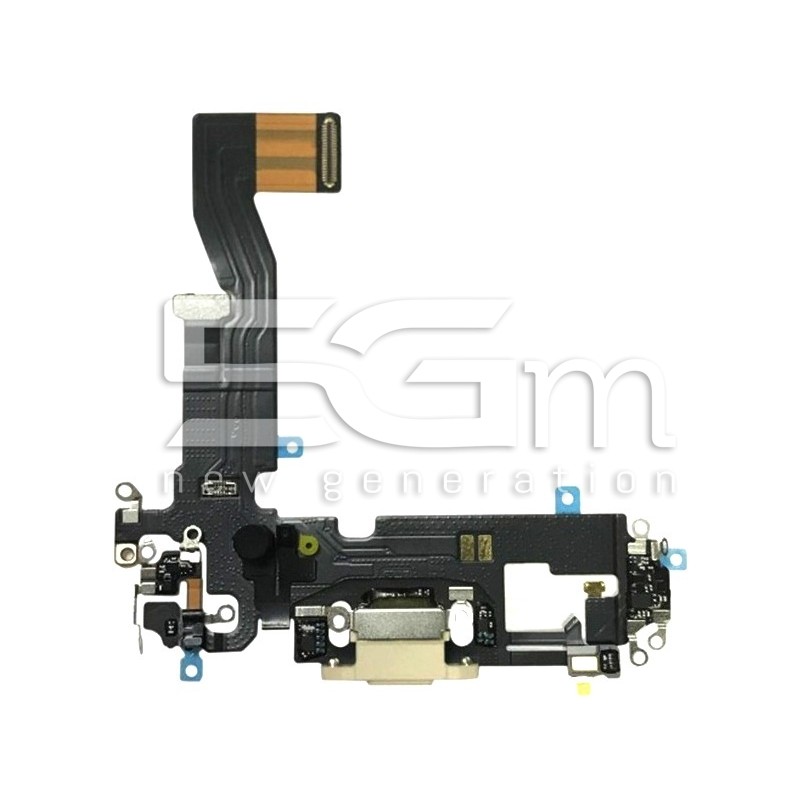 Charging Connector Gold Flat Cable iPhone 12 Pro (PULLED)