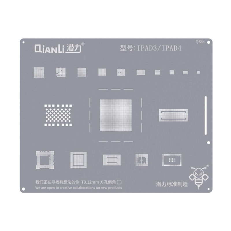 Qianli Stencil QS84 iPad 3 - iPad 4