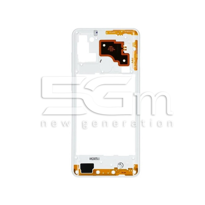 Middle Frame Branco Samsung SM-A217 A21s Ori