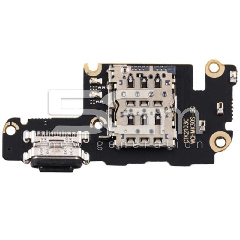 Conector de Carregamento + Sim Reader Xiaomi Redmi K30S