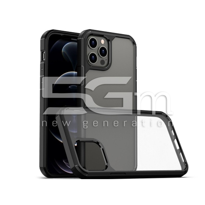 TPU + PC Capa Protetora Transparente-Preto iPhone 13 Mini
