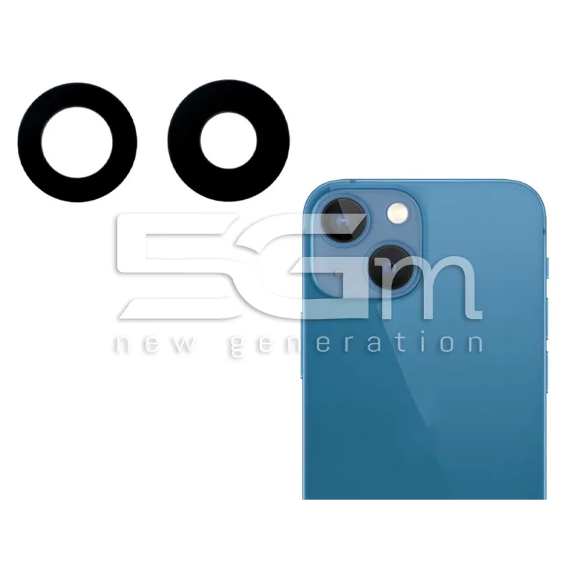 Par de Lentes da Câmera Traseira iPhone 13 Mini