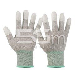 Stretchy Gloves in Carbon Fibre/pu Esd S