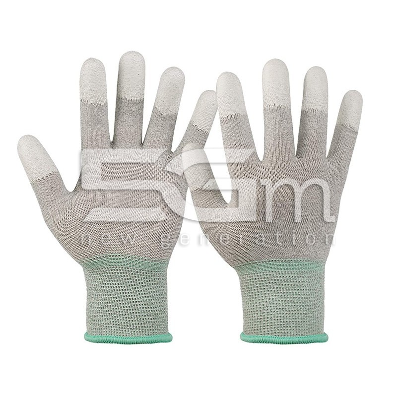 Stretchy Gloves in Carbon Fibre/pu Esd S