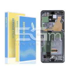 Ecrã Táctil + Chassi Cosmic Grey Samsung SM-G988 S20 Ultra 5G Ori