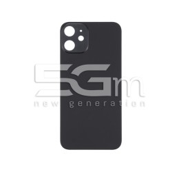 Rear Cover Black iPhone 12 Big Hole (No Logo)