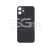 Rear Cover Black iPhone 12 Big Hole (No Logo)