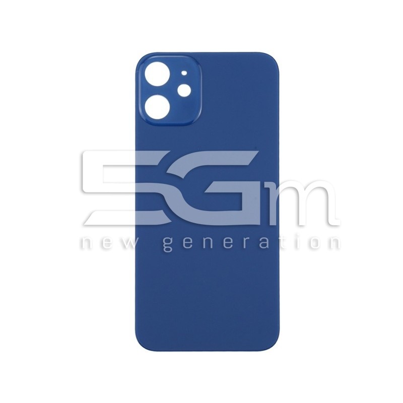 Retro Cover Blu iPhone 12 Big Hole (No Logo)