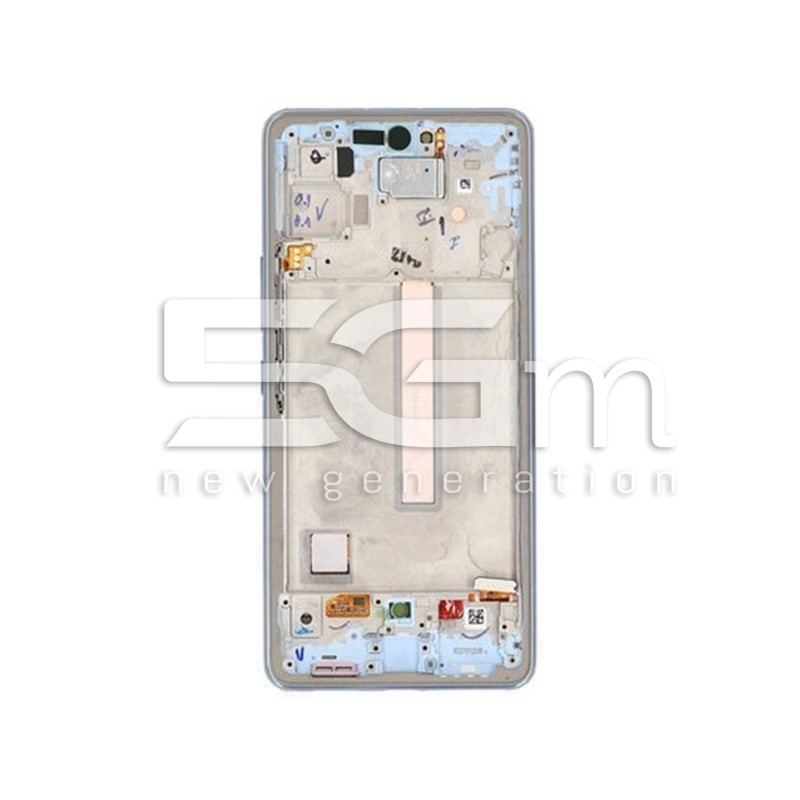 Display Touch + Frame Blue Samsung SM-A536 A53 5G Ori