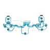 JDM-001/JDM-010/JDM-011 Controller Keypad Conductive Film Blue 2.0 PlayStation 4 - Slim - Pro