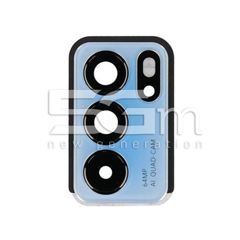 Rear Camera Lens + Frame Blue Oppo Reno 6 Pro 5G