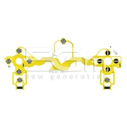 JDM-001 - JDM-010 - JDM-011 Controller Keypad Conductive Film Yellow PlayStation 4 - Slim - Pro