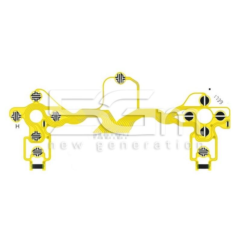JDM-001 - JDM-010 - JDM-011 Controller Keypad Conductive Film Yellow PlayStation 4 - Slim - Pro