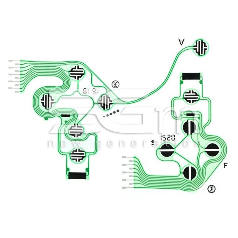 Conductive Film Keyboard  Flex Cable Controller PlayStation 4 - Slim - Pro