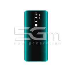 Retro Cover Verde + Vetrino Camera Xiaomi Redmi Note 8 Pro No Logo