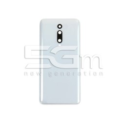 Retro Cover Bianco + Vetrino Camera Xiaomi Mi9 T No Logo