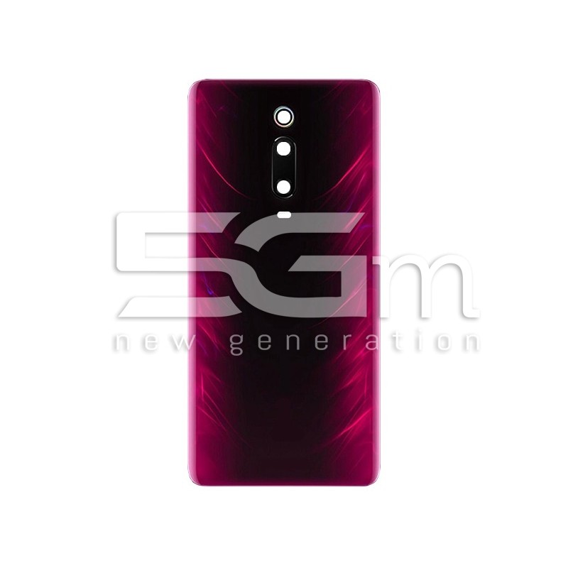 Rear Cover Red + Camera Lens Xiaomi Mi9 T No Logo