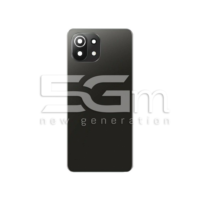 Rear Cover Black + Camera Lens Xiaomi Mi 11 Lite - 11 Lite 5G No Logo