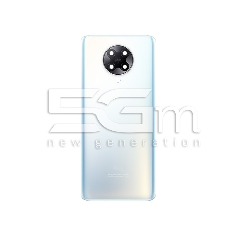 Rear Cover White + Camera Lens Xiaomi Poco F2 Pro No Logo