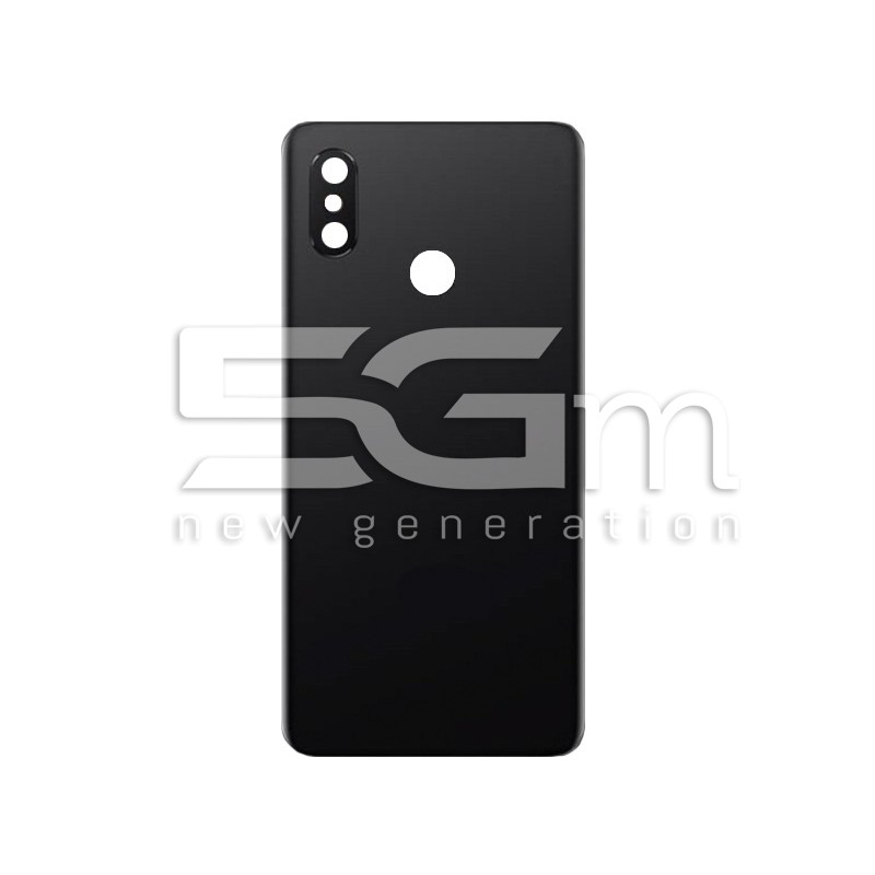 Rear Cover Black + Camera Lens Xiaomi Mi8 No Logo